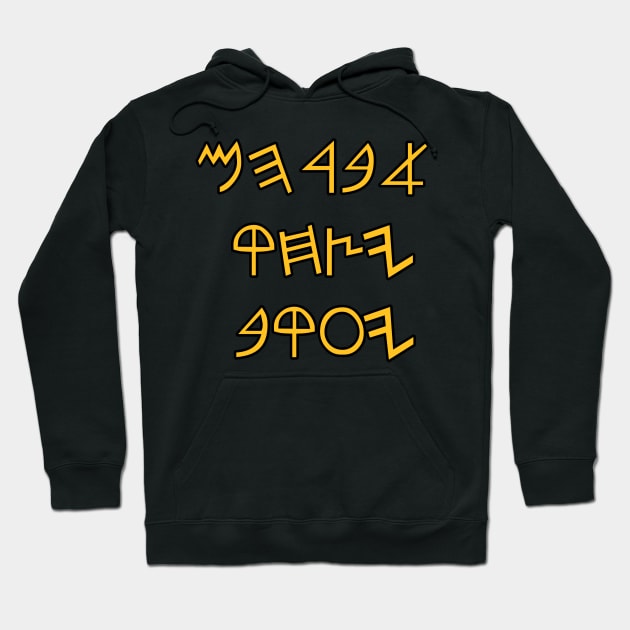 Abraham, Issac, Jacob ( Paleo Hebrew Nmaes) Hoodie by Yachaad Yasharahla